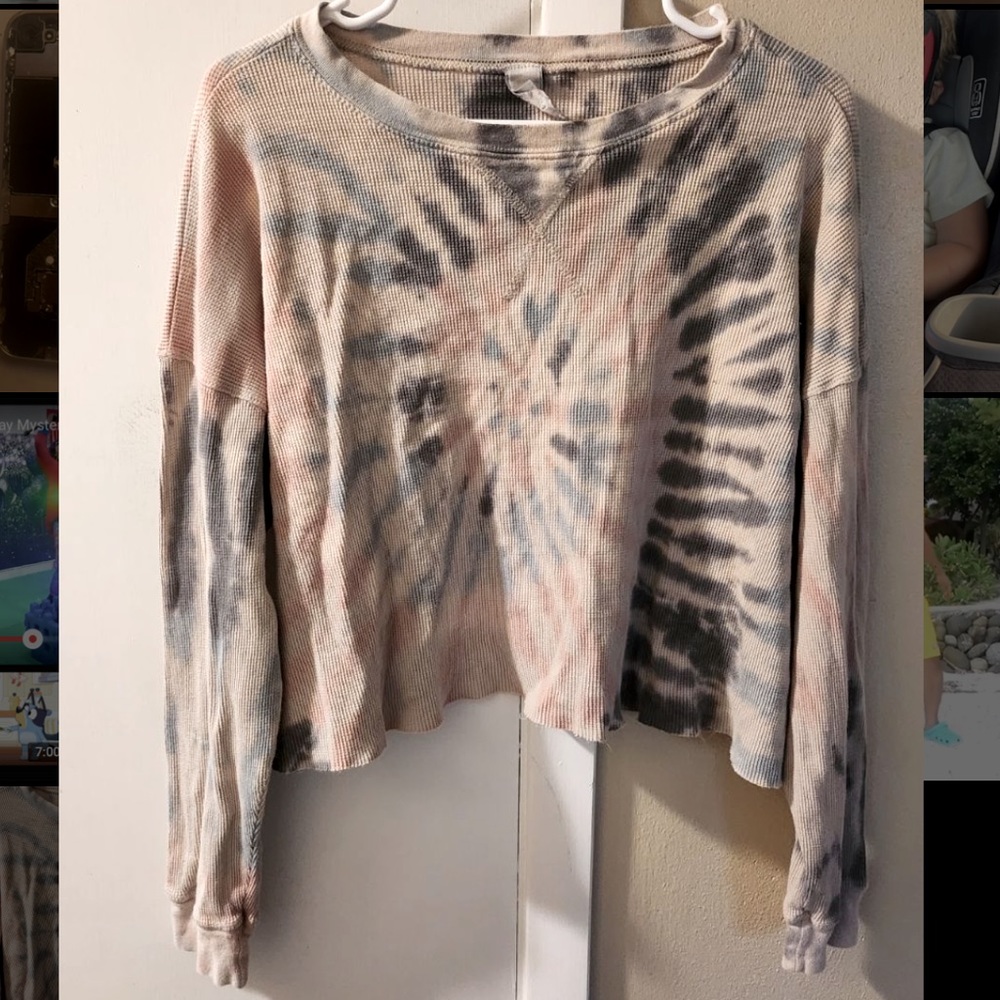 Tie Dye Cropped Shirt